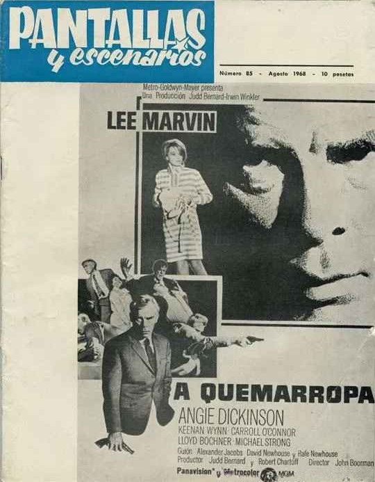 PANTALLAS Y ESCENARIOS magazine side cover Issue 85   1968