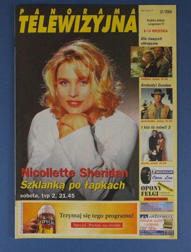 PANORAMA TELEWIZYJNA magazine side cover Issue 37 8 September 2000