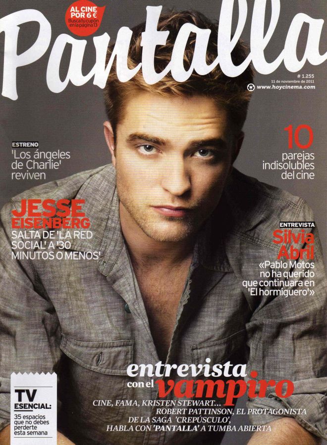 PANTALLA SEMANAL magazine side cover Issue 1255 11 November 2011