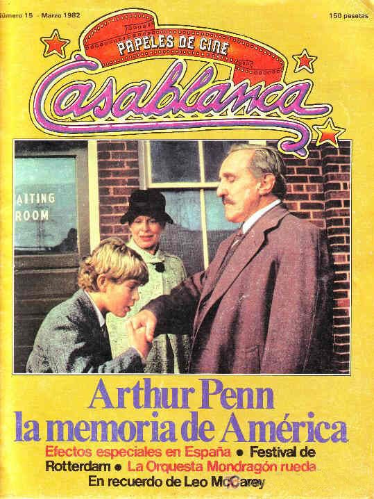 CASABLANCA magazine side cover Issue 15 March 1982