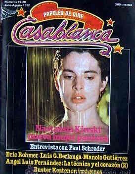 CASABLANCA magazine side cover Issue 19/20 July/August 1982