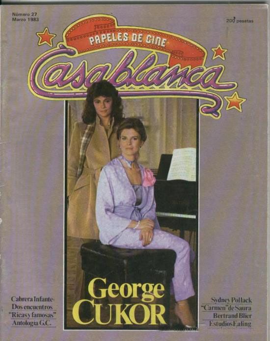 CASABLANCA magazine side cover Issue 27 March 1983