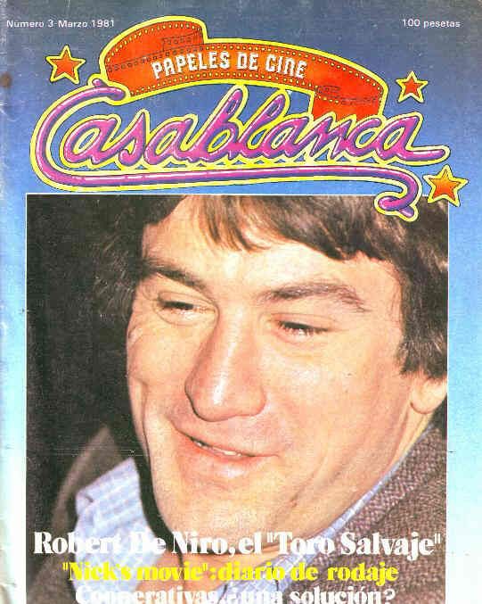 CASABLANCA magazine side cover Issue 3 March 1981