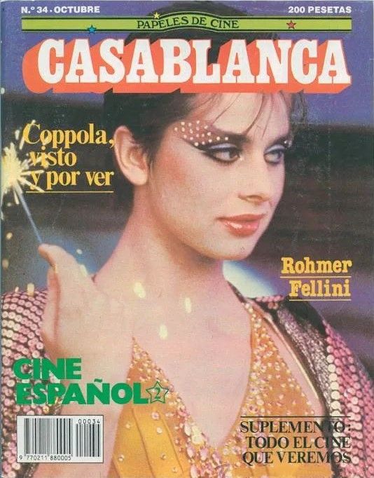 CASABLANCA magazine side cover Issue 34 October 1983