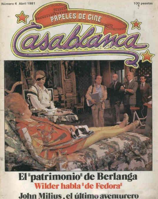 CASABLANCA magazine side cover Issue 4 April 1981