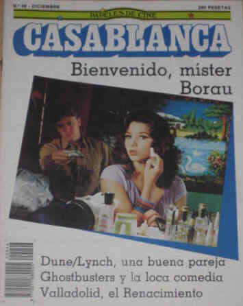 CASABLANCA magazine side cover Issue 46 December 1984
