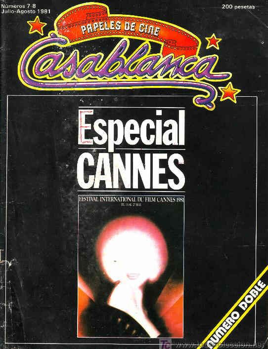 CASABLANCA magazine side cover Issue 7/8 July/August 1981