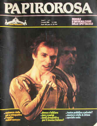 PAPIROROSA magazine side cover Issue 1 January 1984