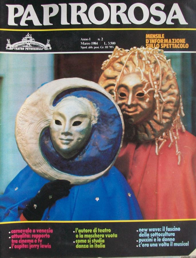 PAPIROROSA magazine side cover Issue 2 March 1984