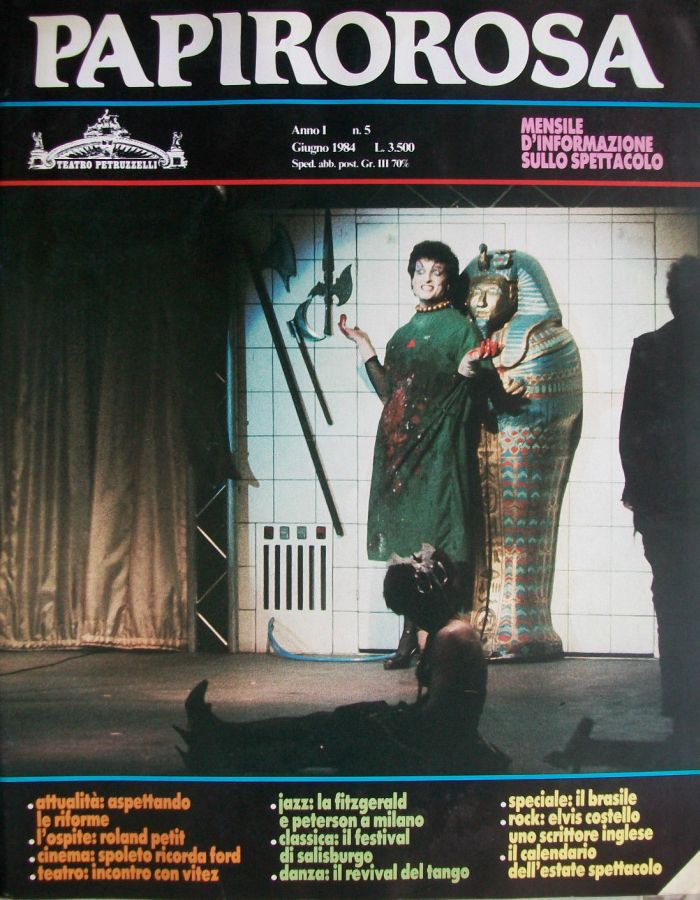 PAPIROROSA magazine side cover Issue 5 June 1984
