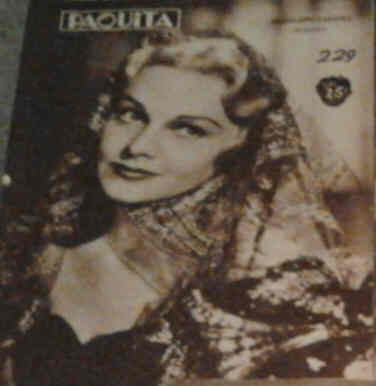 PAQUITA magazine side cover Issue 229 November 1940