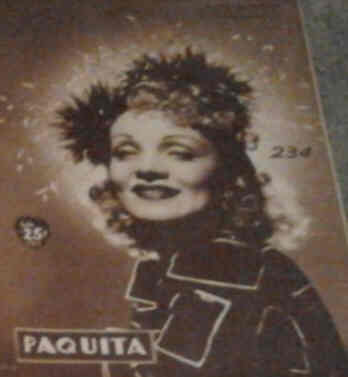 PAQUITA magazine side cover Issue 234 December 1940