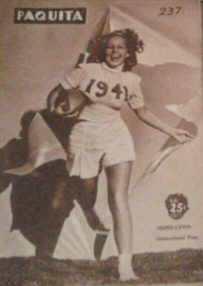 PAQUITA magazine side cover Issue 237 December 1940