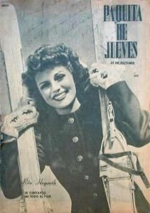 PAQUITA magazine side cover Issue 545 27 October 1944