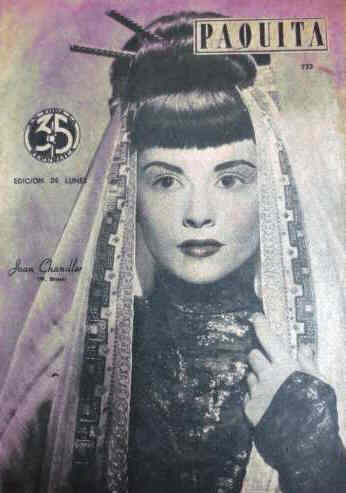PAQUITA magazine side cover Issue 733  1946