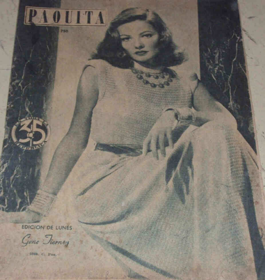 PAQUITA magazine side cover Issue 750  1946