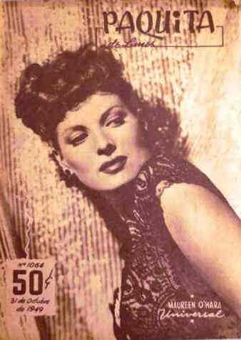 PAQUITA magazine side cover Issue 1064 31 October 1949