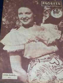 PAQUITA magazine side cover 7 September 1953