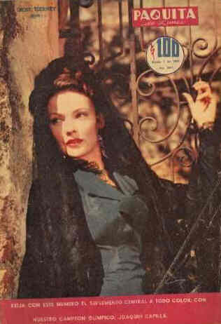 PAQUITA magazine side cover Issue 1611 7 January 1957