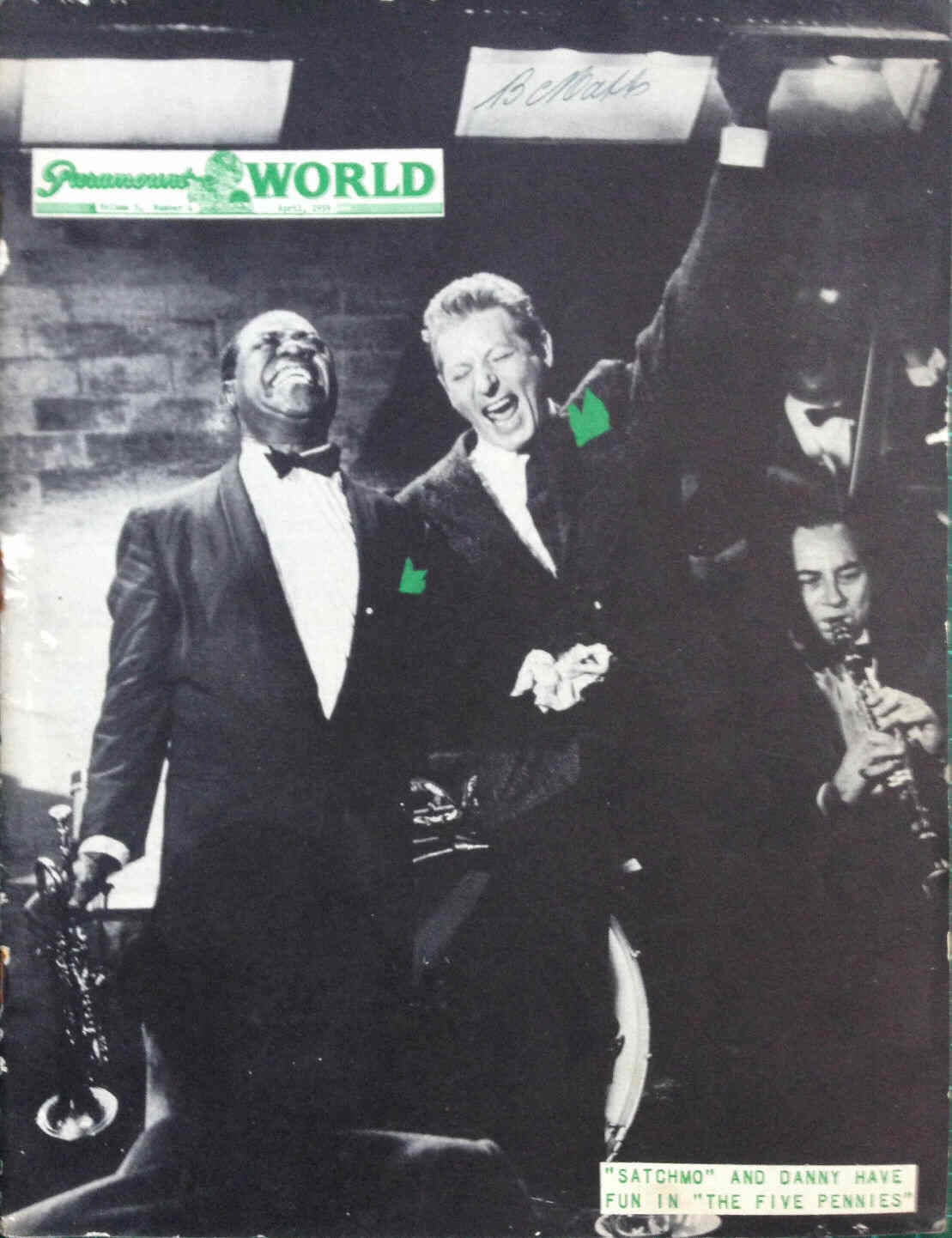PARAMOUNT WORLD magazine side cover April 1959
