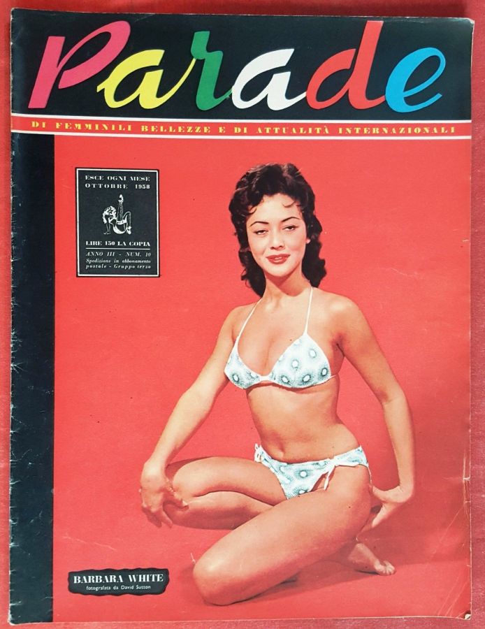 PARADE magazine side cover  October 1958