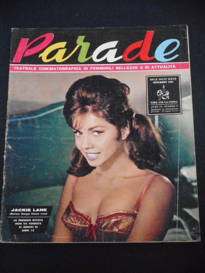 PARADE magazine side cover  November 1961