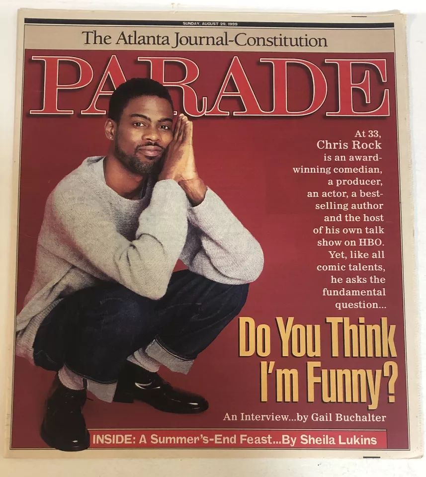 PARADE (USA) magazine side cover 29 August 1999