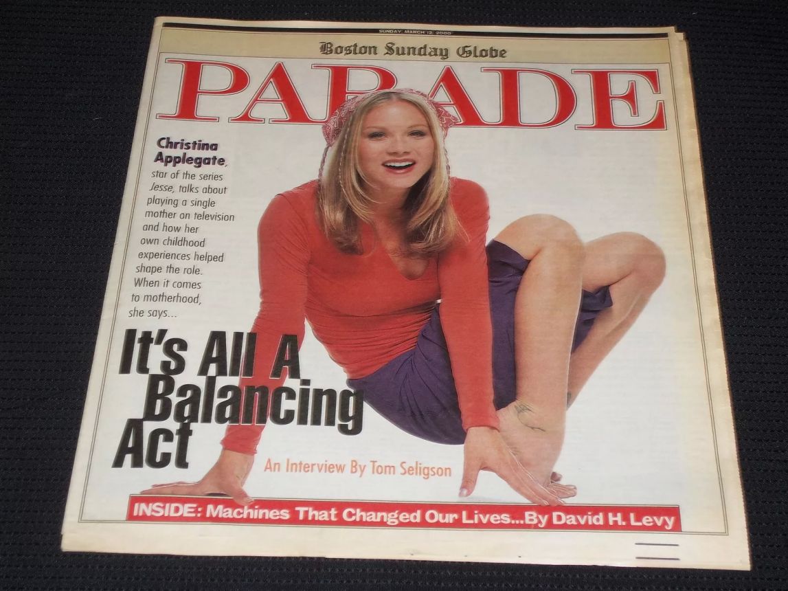 PARADE (USA) magazine side cover 12 March 2000