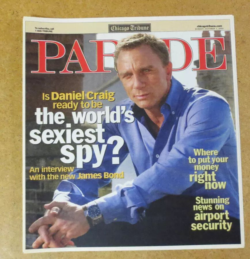 PARADE (USA) magazine side cover 1 October 2006