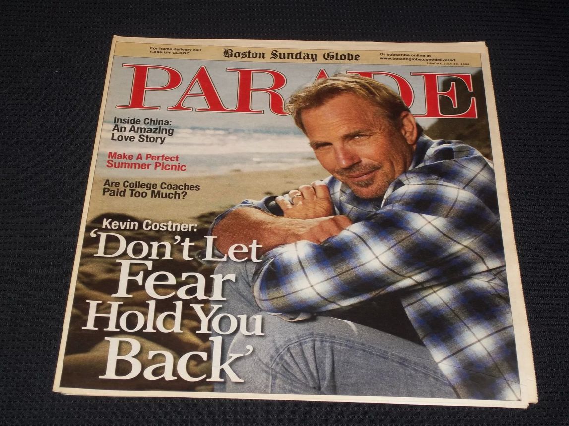 PARADE (USA) magazine side cover 30 July 2008