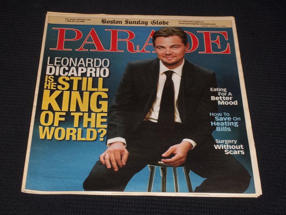 PARADE (USA) magazine side cover 5 October 2008
