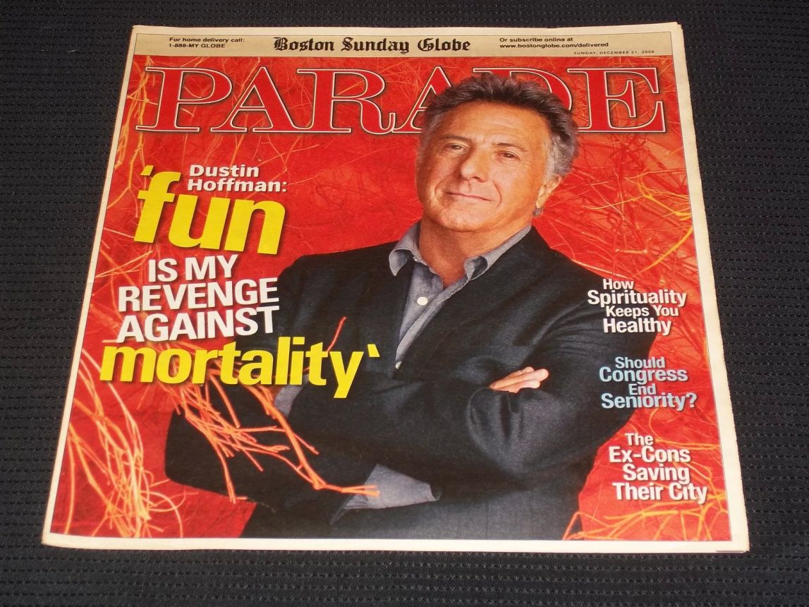 PARADE (USA) magazine side cover 21 December 2008