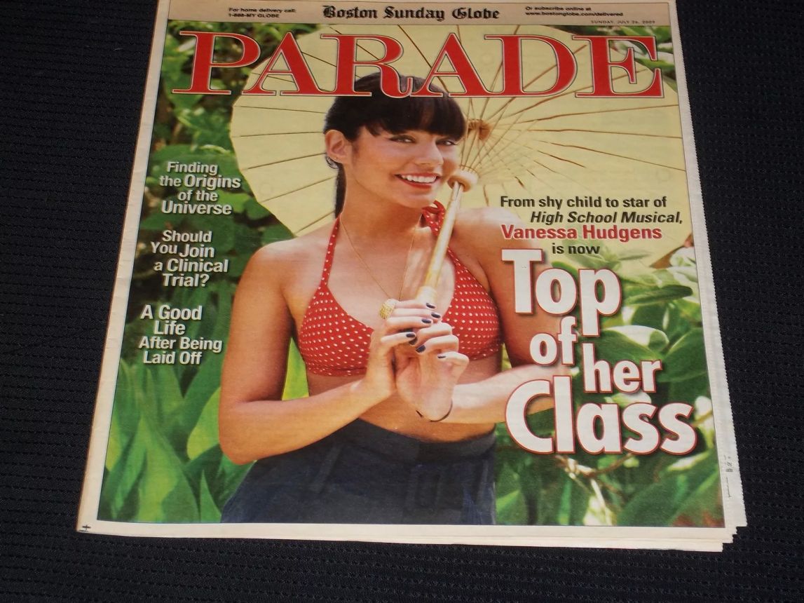 PARADE (USA) magazine side cover 26 July 2009