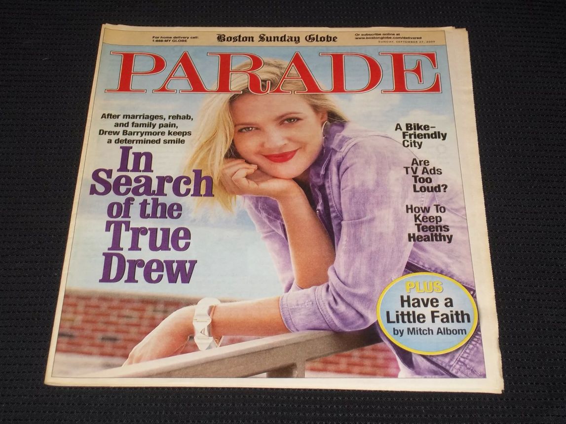 PARADE (USA) magazine side cover 27 September 2009