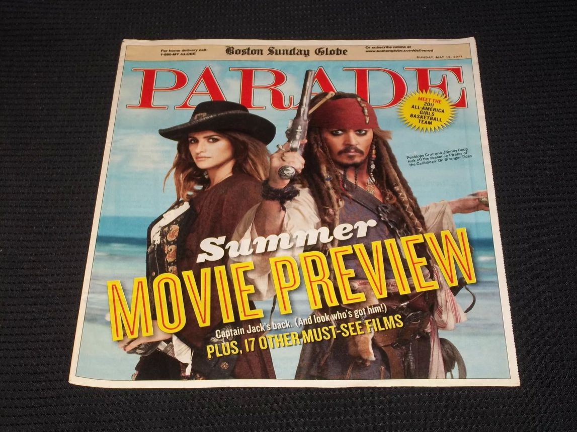 PARADE (USA) magazine side cover 15 May 2011