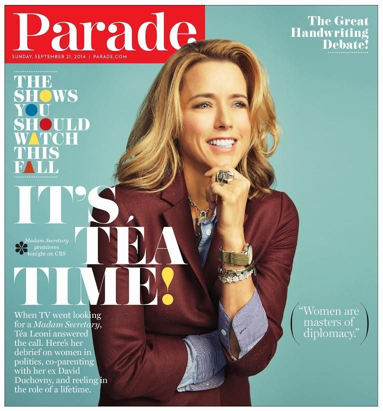 PARADE (USA) magazine side cover 14 September 2014
