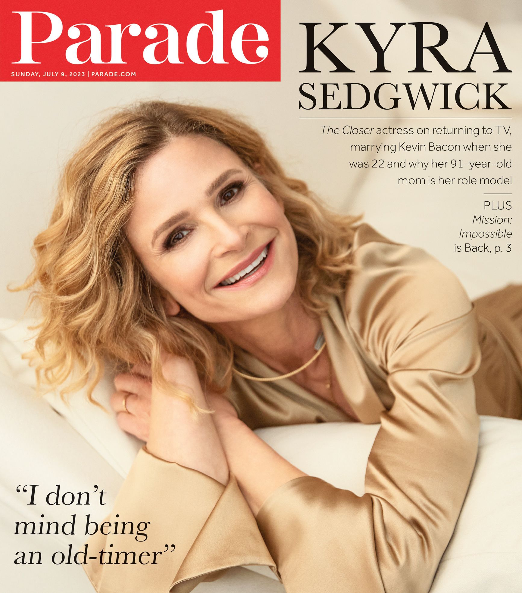 PARADE (USA) magazine side cover 9 July 2023
