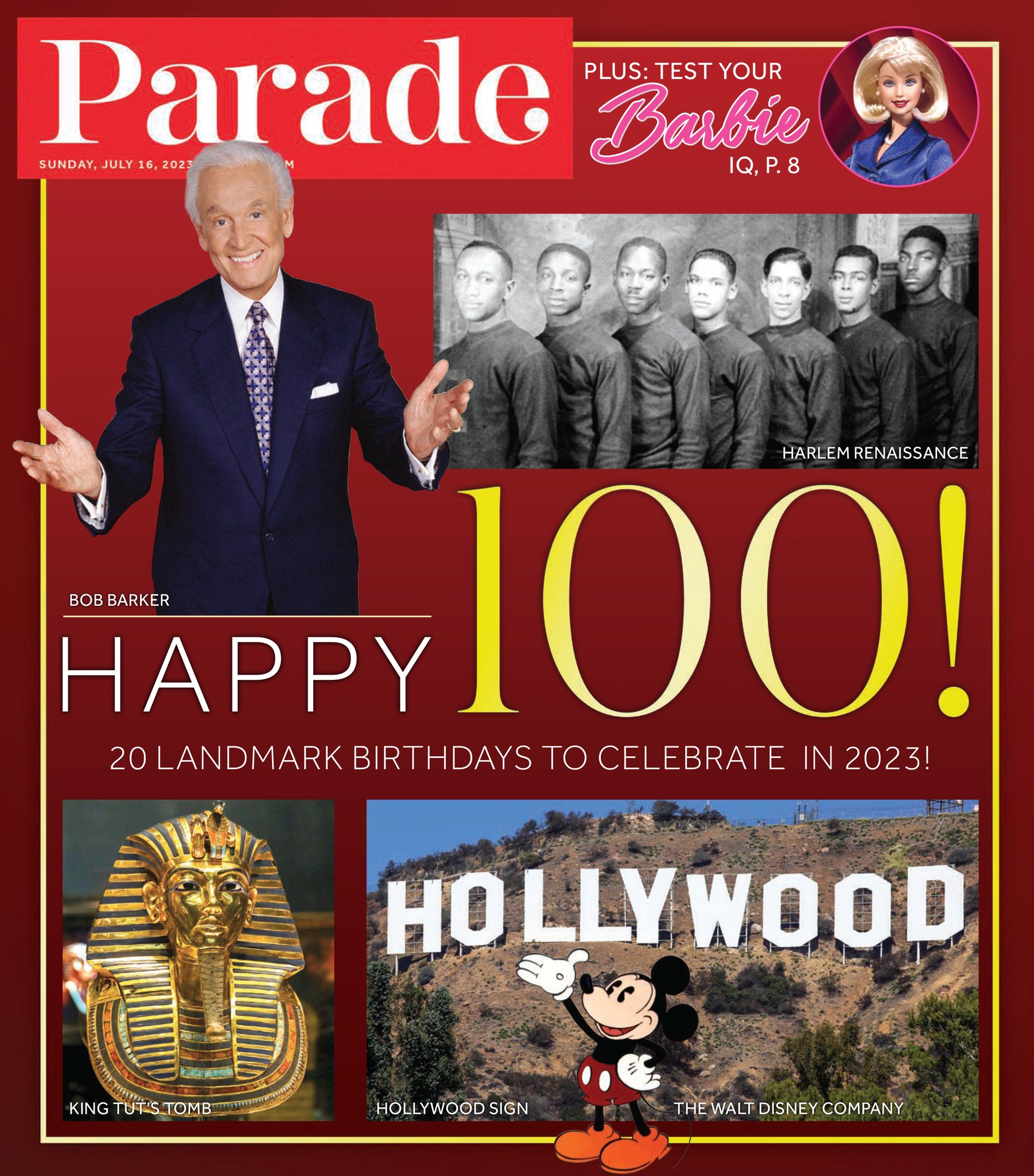 PARADE (USA) magazine side cover 16 July 2023