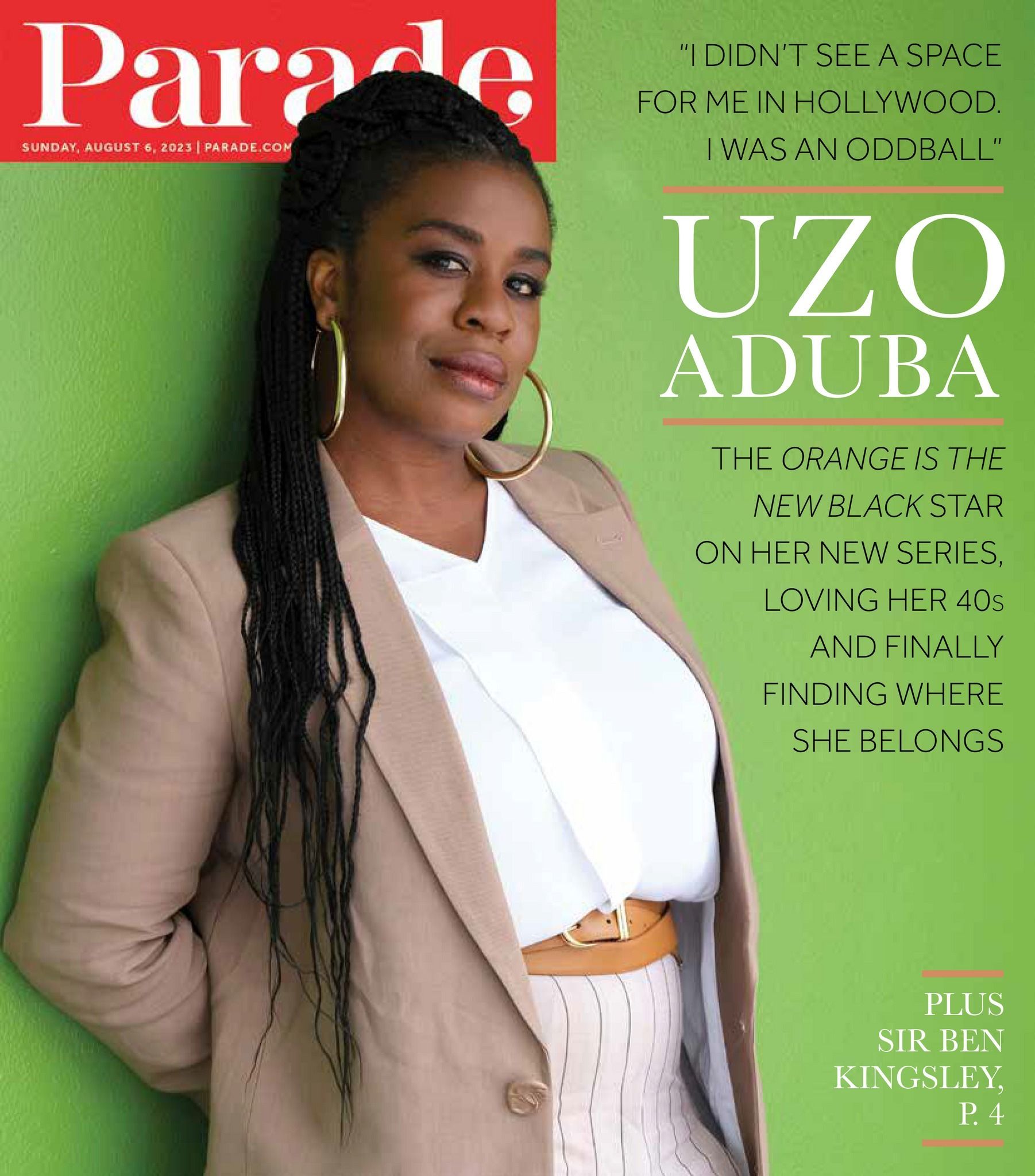 PARADE (USA) magazine side cover 6 August 2023