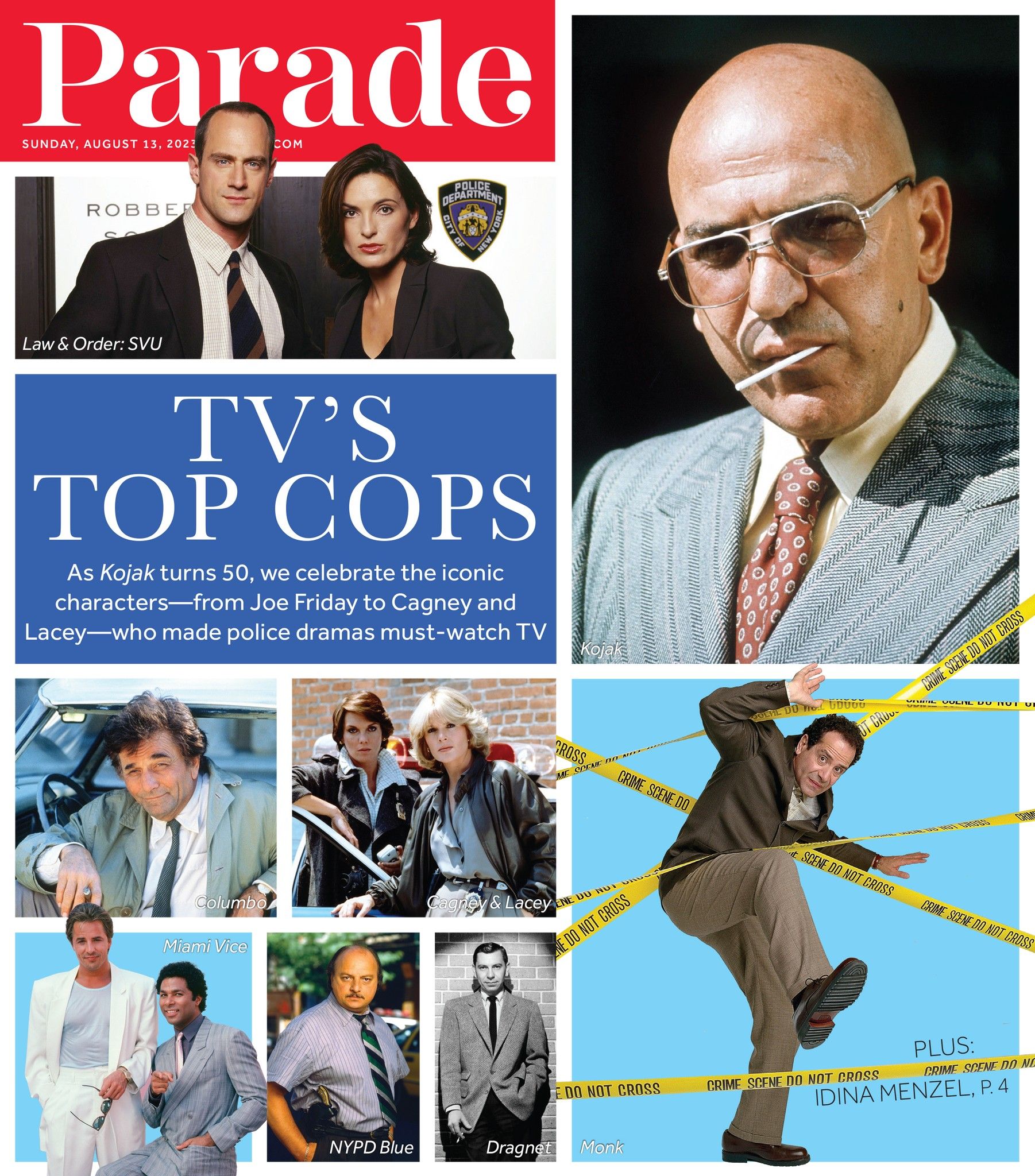 PARADE (USA) magazine side cover 13 August 2023