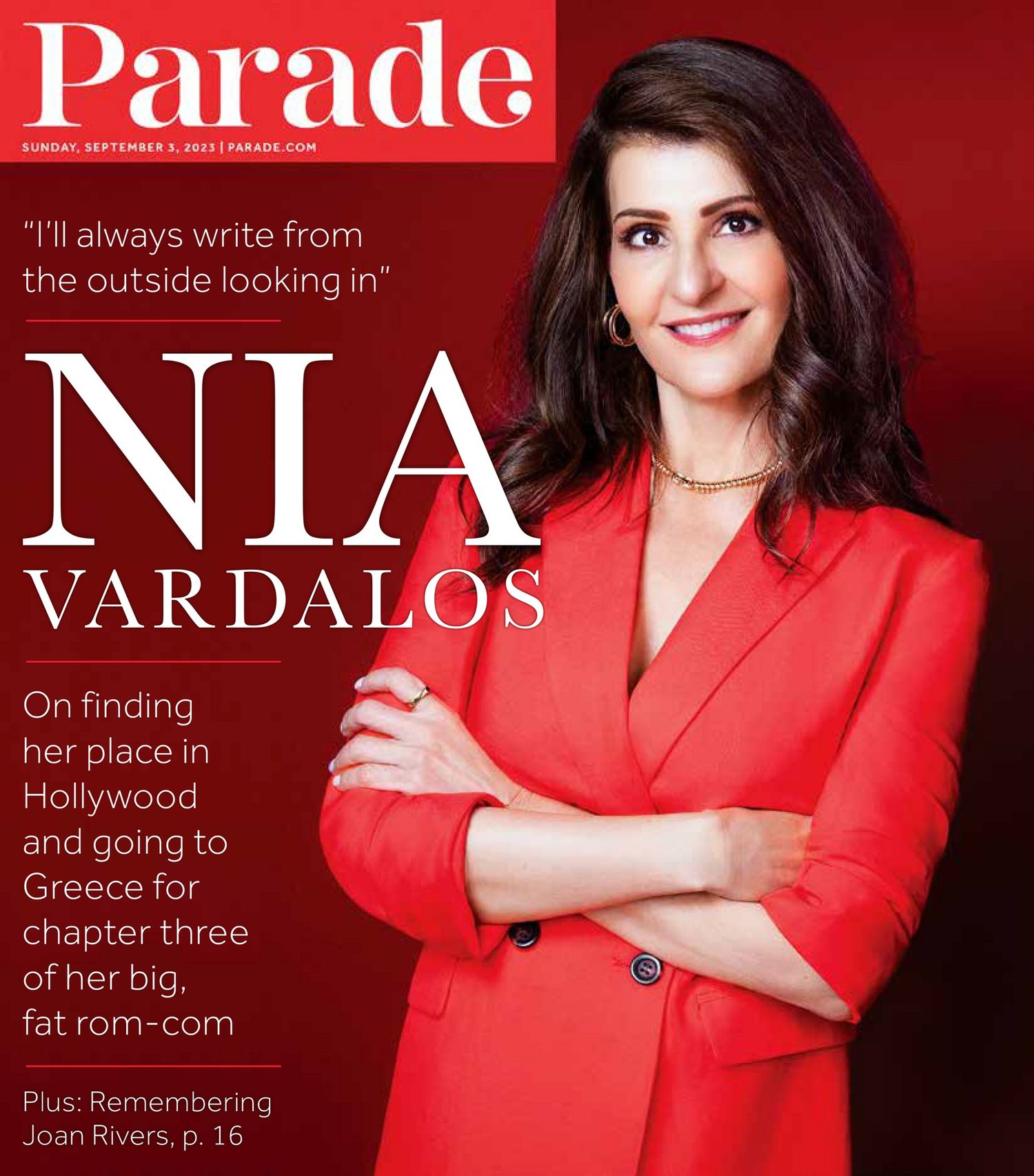 PARADE (USA) magazine side cover 3 September 2023
