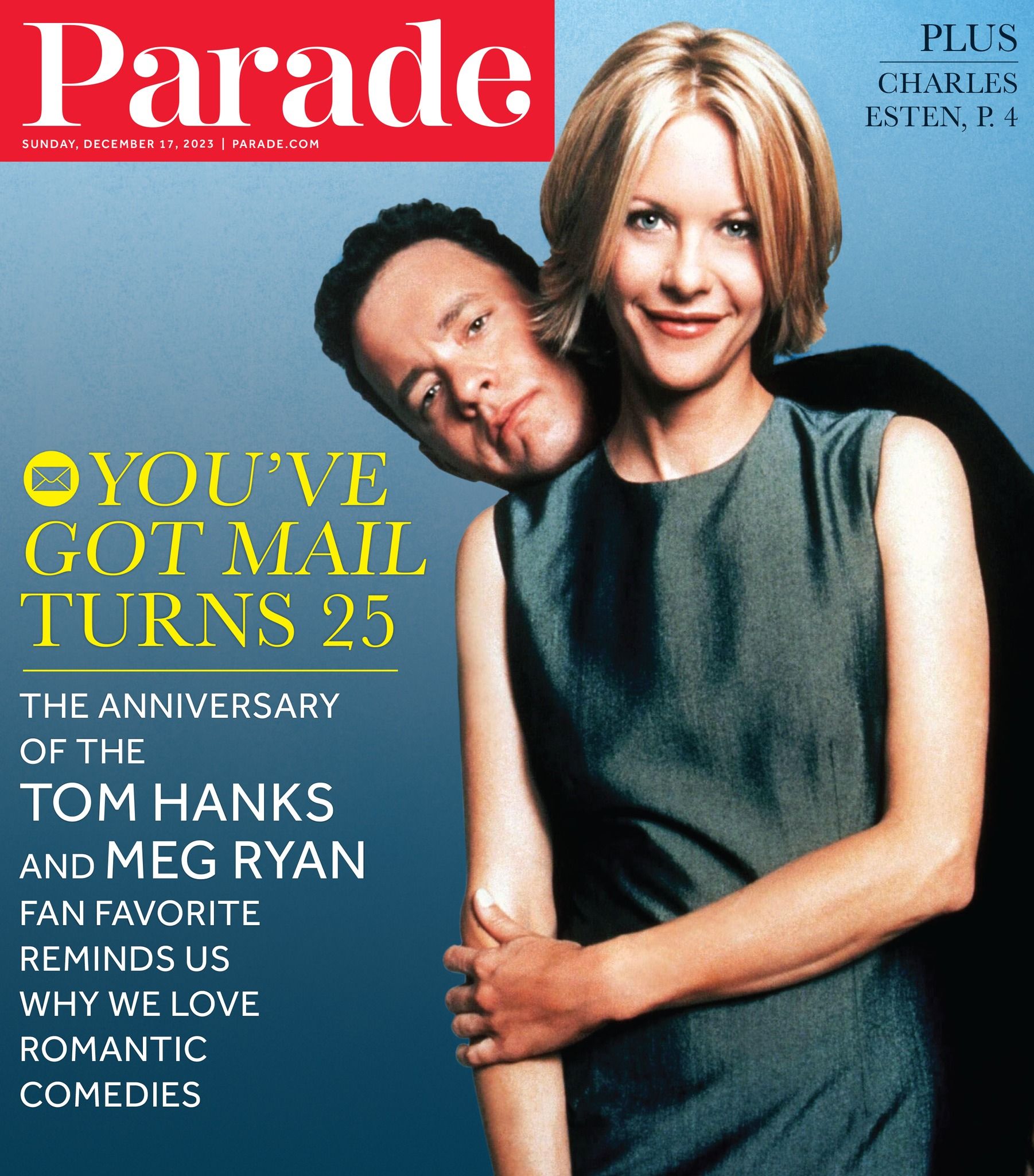 PARADE (USA) magazine side cover 17 December 2023