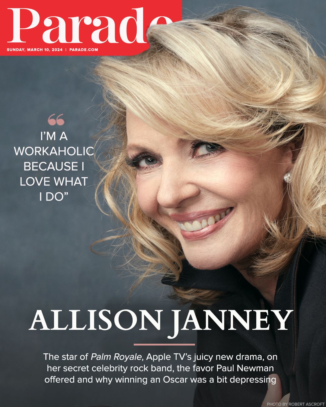 PARADE (USA) magazine side cover 10 March 2024