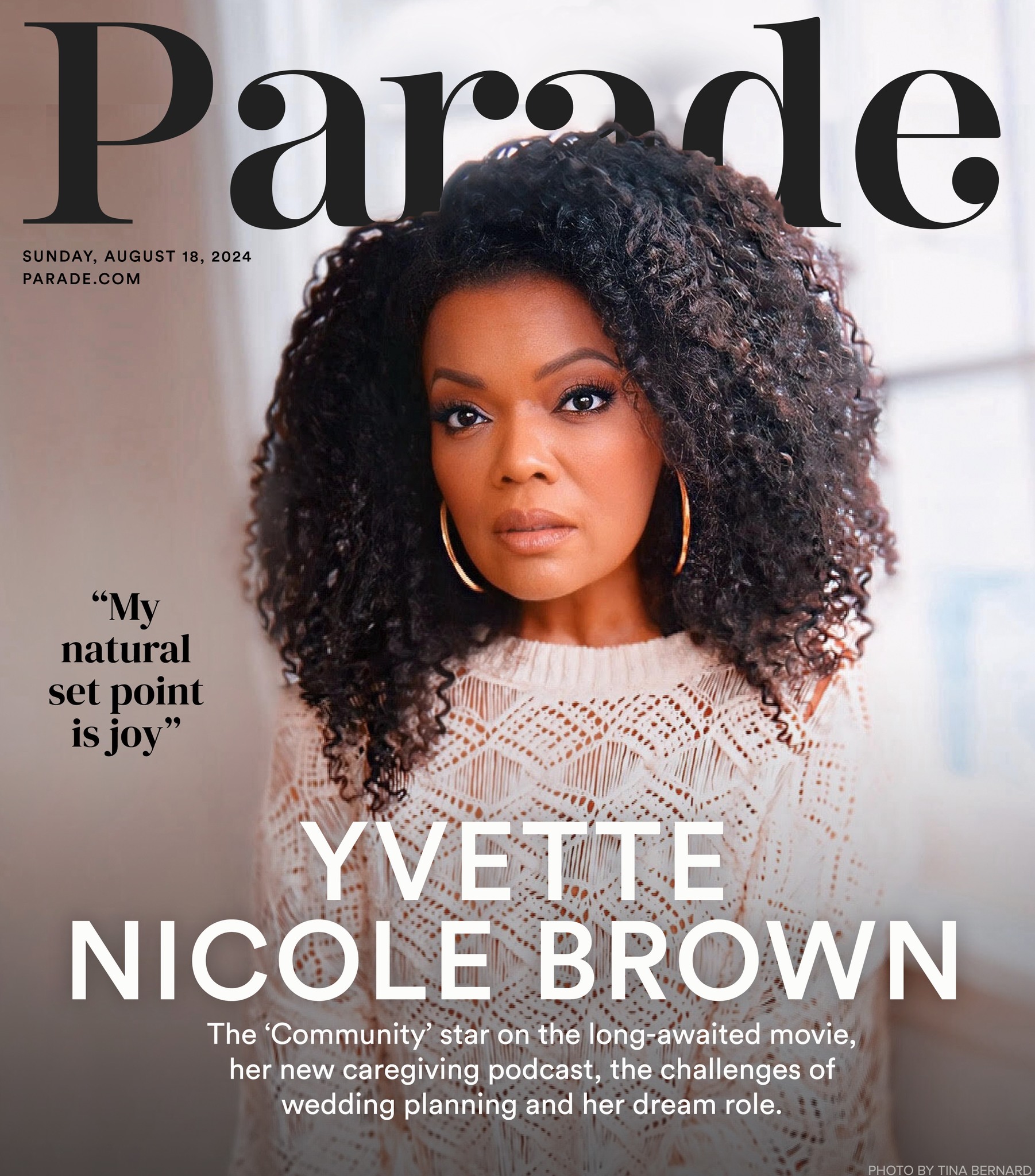 PARADE (USA) magazine side cover 18 August 2024