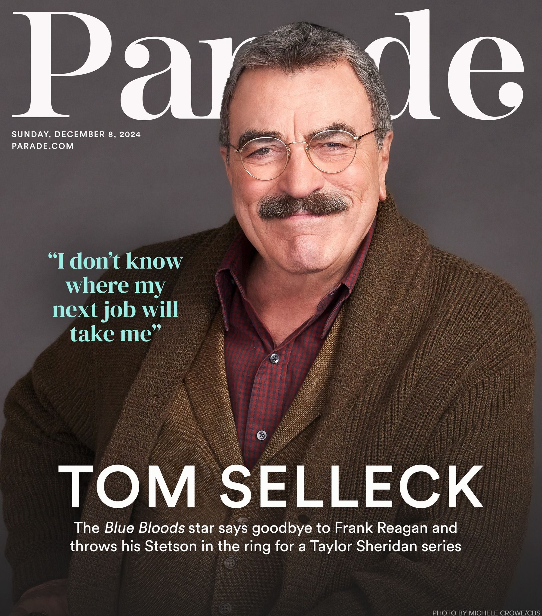 PARADE (USA) magazine side cover 8 December 2024