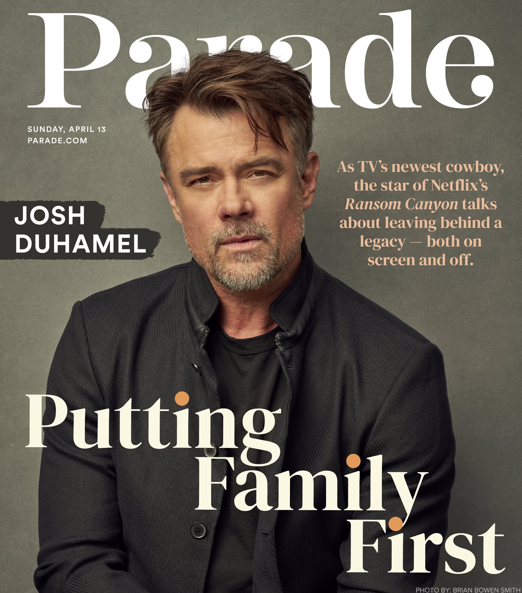 PARADE (USA) magazine side cover 13 April 2025