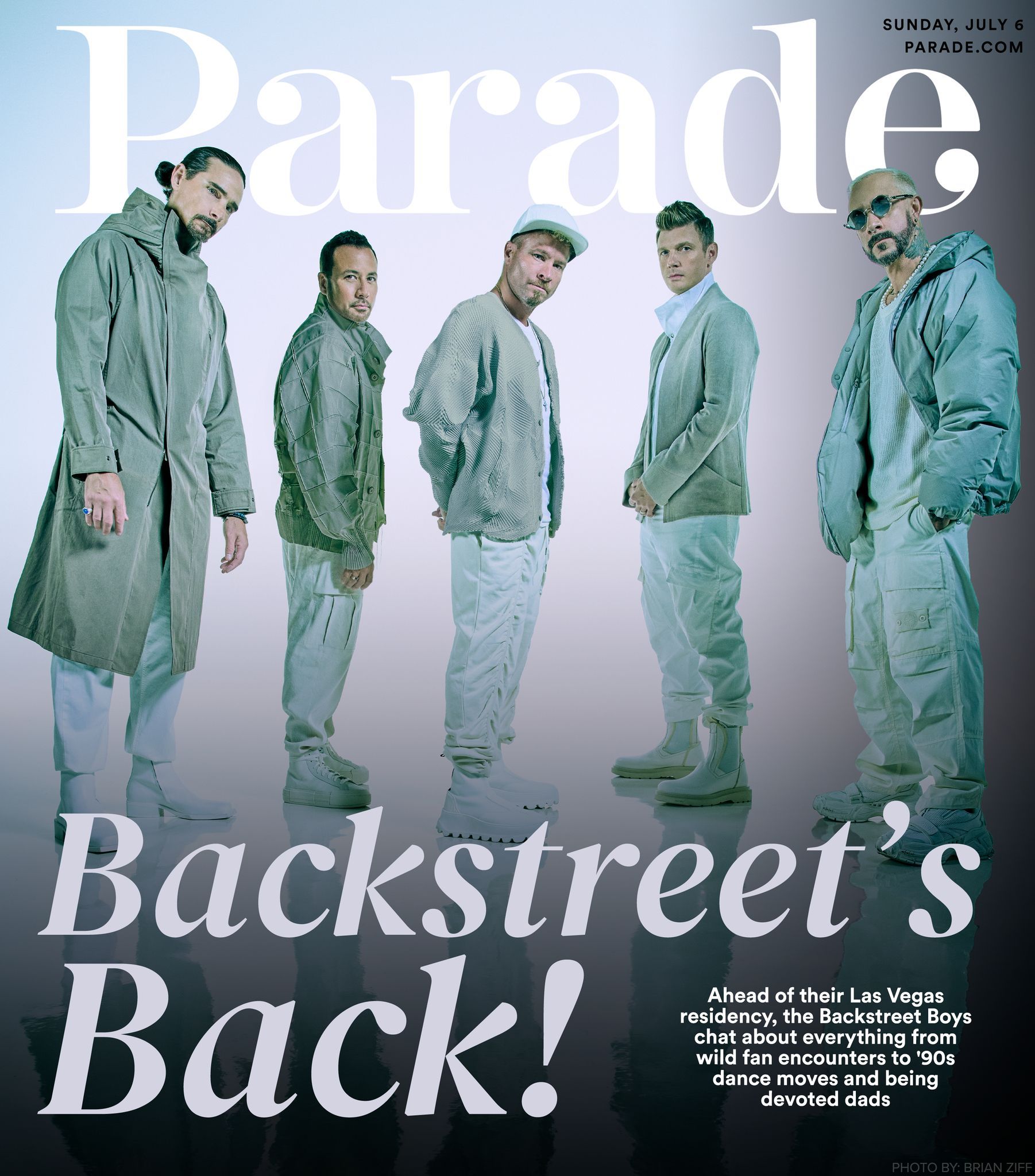 PARADE (USA) magazine side cover 6 July 2025