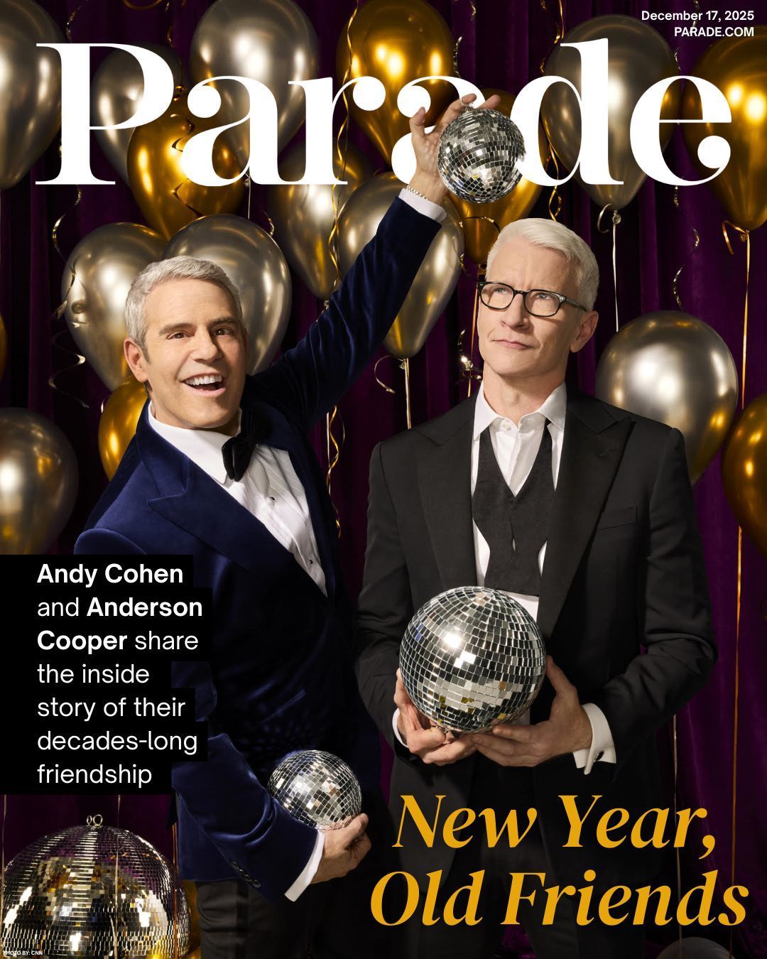 PARADE (USA) magazine side cover 17 December 2025