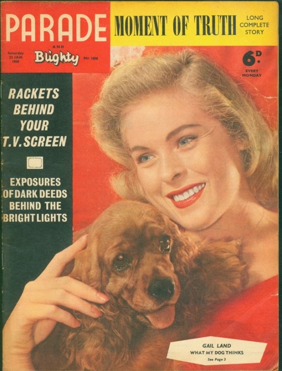 PARADE UK magazine side cover Issue 1050 23 January 1960