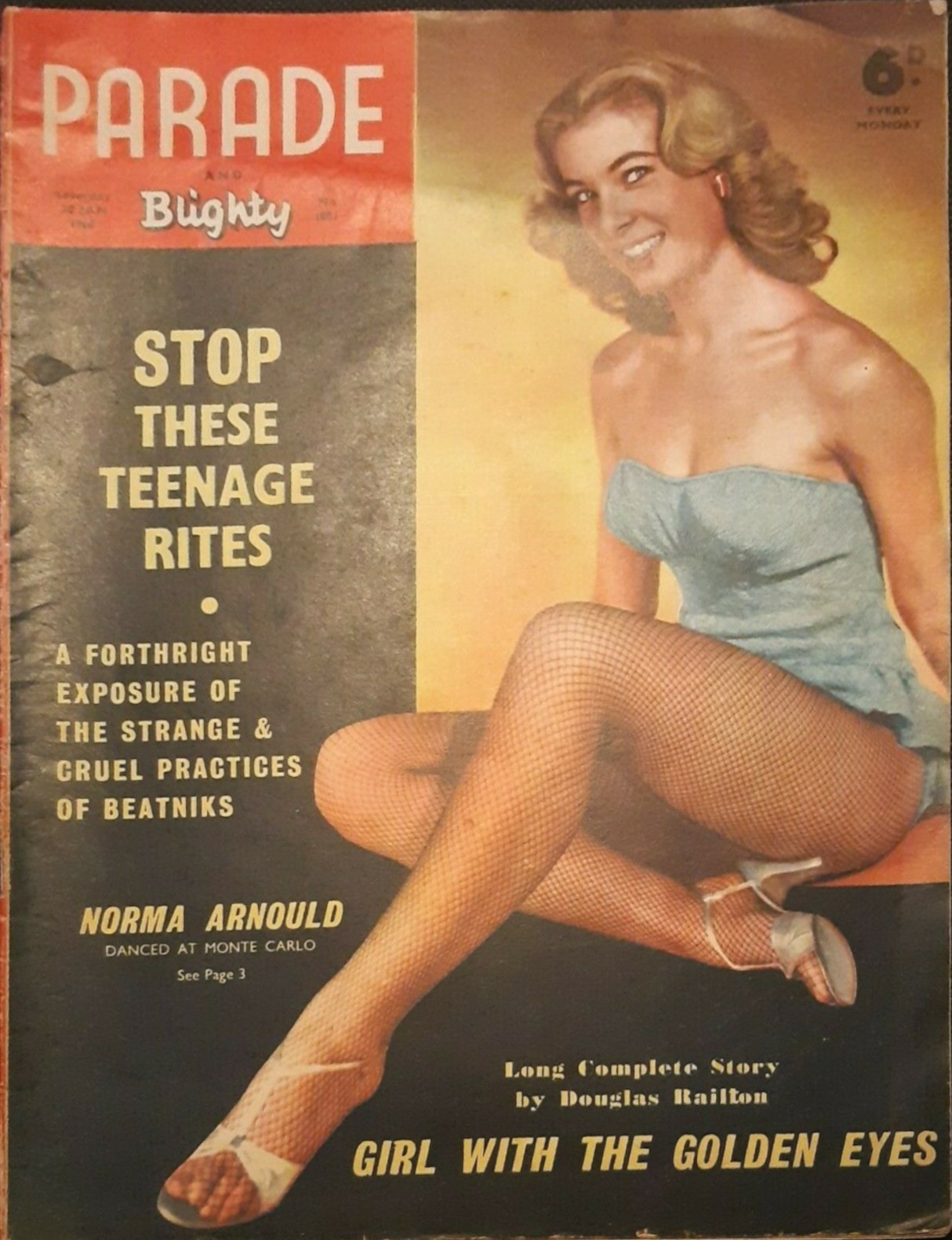 PARADE UK magazine side cover Issue 1051 30 January 1960